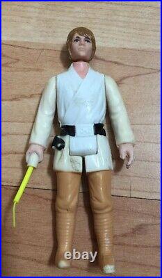 1977 Vintage Kenner Star Wars Brown Hair Farmboy Luke Skywalker Action Figure