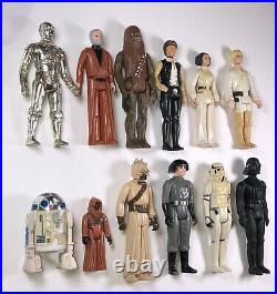 1977 Vintage Star Wars First 12 Action Figures Original Figure Lot all 12 ANH
