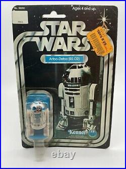1978 Star Wars R2-D2 Vintage Kenner Action Figure MOC Sealed, 12 Back 1977