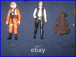 1979 1st 13 Vintage Star Wars Kenner Figures Luke Darth Vader Lea Jawa / Weapons
