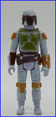 1979 vintage Star Wars BOBA FETT action figure PBP Meccano TRI LOGO variant RARE