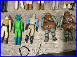 32 vintage Star Wars Figures 1977-1983 -Luke, Darth, R2-D2, Boba Fett, Chewbacca