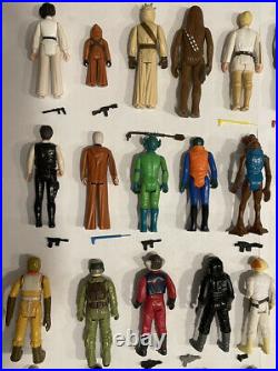 57 Vintage Star Wars Figure Lot WithWeapons and Case 1977-1984 Complete 1st 12