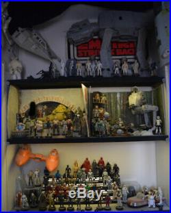 Collection of Vintage Kenner Star Wars figures and vehicles