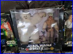 Collection of vintage Star Wars 12 scale action figures boxed