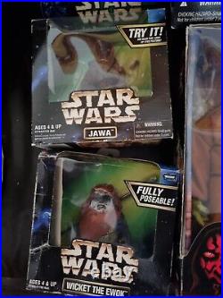 Collection of vintage Star Wars 12 scale action figures boxed