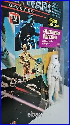 Glasslite Snowtrooper Vintage Star Wars Figure Perfect Card And Open Blister