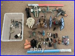 HUGE BUNDLE OF STAR WARS SHIPS AND FIGURES, Some Vintage And Some Rare