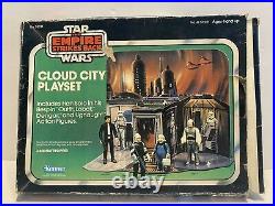 K1996283 CLOUD CITY PLAYSET With BOX & FIGURES 1981 STAR WARS EMPIRE ESB VINTAGE