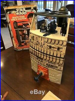 Original Vintage Star Wars 1978 Death Star with Box and Action Figure Bundle