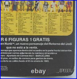 PBP vintage SNAGGLETOOTH Star Wars MOC action figure Retorno Del Jedi RARE Spain