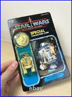 R2-D2 with Pop-Up Lightsaber MOC Carded Vintage Star Wars Figure Kenner Last 17