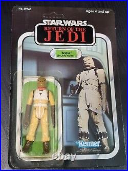 ROTJ Bossk, vintage Star Wars Return of the Jedi 1983 moc figure 65 back