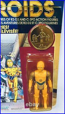 Rare Vintage 1985 Star Wars Droids C-3po Action Figure New On Us Unpunched Card