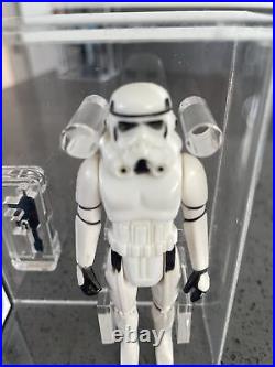 Star Wars Vintage, 1977, UKG 80% STORMTROOPER, H. K, Not AFA Laser Cut Case