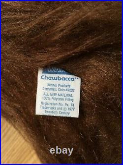 Star Wars Vintage Chewbacca Plush Brand New with Tags Kenner