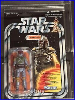 Star Wars Vintage Collection Rocket Firing Boba Fett With Shipping Carrier