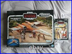 Star Wars Vintage Collection X-Wing Fighter & Poe Dameron Figure- New & Sealed