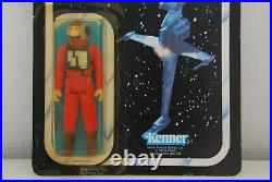Star Wars Vintage Figur B-Wing Pilot auf original ROTJ Karte 77 back MOC 1983