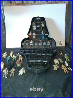 Star Wars Vintage Kenner Lot Darth Vader Case with 30 Figures