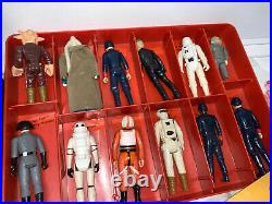 Star Wars Vintage Lot -24 Figures Original Empire Strikes Back Case Luke Endor