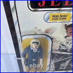 Star Wars Vintage ROTJ Palitoy Han Solo Hoth Figure Moc UKG 80g Subs 85/85/80