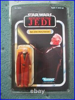 Star Wars Vintage Rotj 65 Back Ben Kenobi 65 Back Unpunched Unsealed Figure