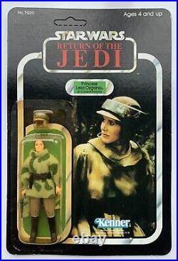 Star Wars Vintage Rotj 79 Back Princess Leia Poncho Figure Minty-unpunched