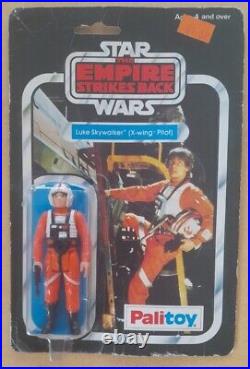 Star Wars vintage 1979 Palitoy Luke X-Wing Pilot on 30 card back. FREE UK Post