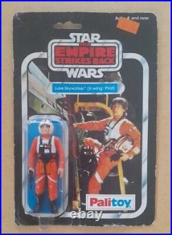 Star Wars vintage 1979 Palitoy Luke X-Wing Pilot on 30 card back. FREE UK Post