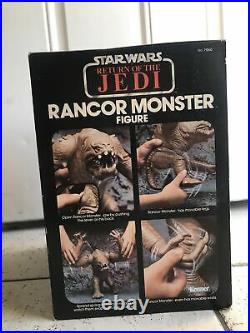 Star Wars vintage collectible return of the Jedi Rancor Monster figure Rare 1983