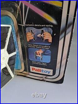 Star Wars vintage die cast Tie Fighter. Palitoy card back. Sealed. Acrylic case
