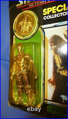 Star wars Vintage C 3PO Coin Figure C3po 1983 last 17 power force unpunched