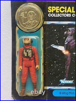 Star wars power of the force vintage MOC Action Figure B Wing Pilot
