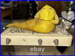 VINTAGE STAR WARS JABBA THE HUTT PLAYSET ROTJ. With extra characters 100%ORIGINAL