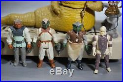 VINTAGE Star Wars COMPLETE JABBA THE HUTT PLAYSET + MAX REBO BAND & FIGURES LOT