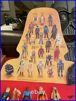 Vintage 1977-1984 Star Wars Action Figures Lot of 30 Darth Vader Case