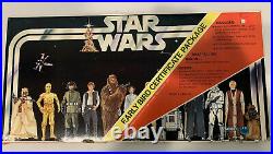 Vintage 1977 Kenner Star Wars Early Bird Certificate Package Figure Stand