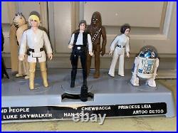 Vintage 1977 Kenner Star Wars Mail Away First 12 Figure Stand & First 12 Figures