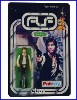 Vintage 1977 Star Wars Han Solo Figure On Custom Made Card Back