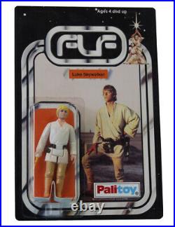 Vintage 1977 Star Wars Luke Skywalker Figure On Custom Made Card Back