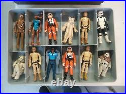 Vintage 1980 Kenner STAR WARS The Empire Strikes Back Case with12 Action Figures