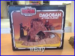 Vintage 1980's Kenner Star Wars Figure Play Set Yoda Dagobah House Boxed