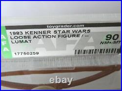 Vintage 1983 Kenner Star Wars Lumat Ewok AFA 90 NM+/MT Gold Graded Figure
