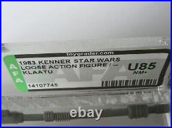 Vintage 1983 Star Wars Klaatu AFA U85 NM+ Graded Figure Rare