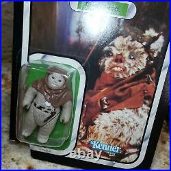Vintage Kenner 1983 Star Wars Teebo and Chief Chirpa figure 77 back
