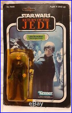 Vintage Kenner Star Wars 1983 ROTJ Jedi Luke Skywalker Action Figure MOC 77 Back