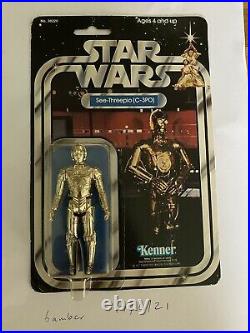 Vintage Kenner Star Wars Action Figures C-3PO 21 Back Moc Misb Afa Ukg