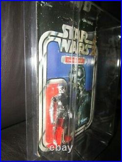 Vintage Kenner Star Wars Death Star Droid figure,'21' back, withcase. Moc. A GEM
