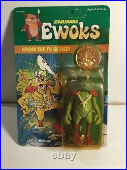Vintage Kenner Star Wars Ewoks Figures From the TV Series Sealed On Card